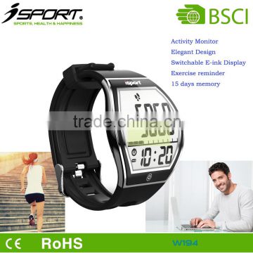 IOS & Android Bluetooth Bracelet Pedometer with E-ink Display