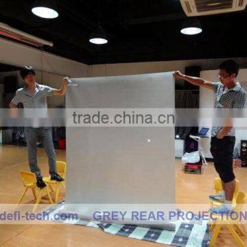 Christmas promotion gray back projection screen translucent vinyl