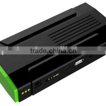 Mini emergency jump starter with 500A current 12800mAh for 12V diesel and gas engine power