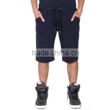 black mens cotton sweat shorts