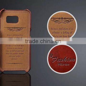Card Holder Genuine Wax Matt Leather Back Cover For Samsung Galaxy S6 photo-5