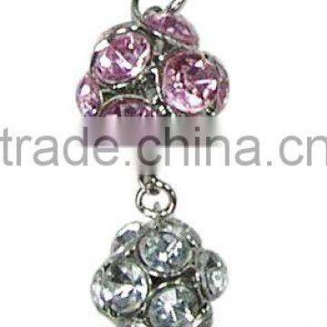 Popular diamond flower Silicone earphone jack dust plug for phone , designed by (C) charis,OEM service