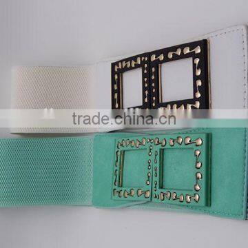 exquisite waist belt ladies' elastic belt PU leather belt trendy belt Yiwu factory 2016 fashion design