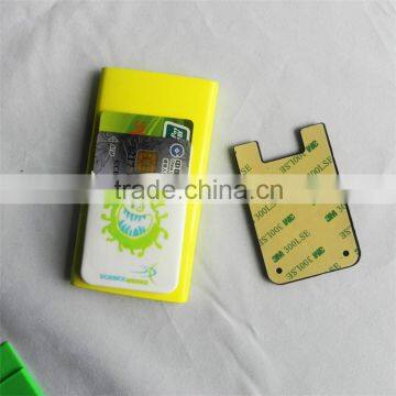 Wholesale 3m adhesive stickers silicone mobile phone wallet