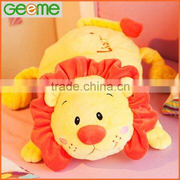 Stuffed Plush Animal Cushion with Lion Shape