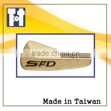 Saffron Car Aluminum Creative Metallic Epoxy Sticker photo-4