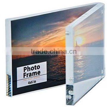 Custom clear acrylic block photo frame