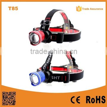 T85 XML T6 led headlamp High Power led rechargeable headlamp