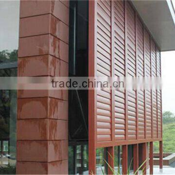 cheap factory price woodlike window shades,louver blinds,outdoor plastic blinds