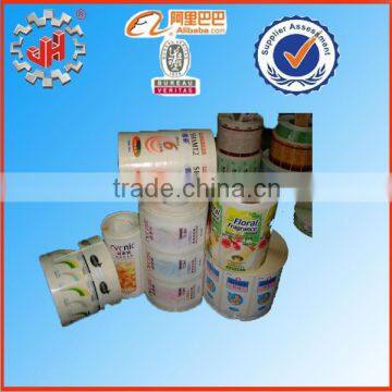 Food paper sticker self adhesive label bottle label printing