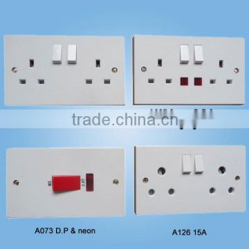 A093 A097 A073 A126 Square Range Wall Switch amd Socket