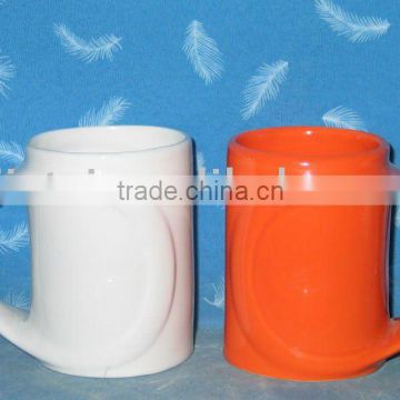 Round Handle Ceramic Mug