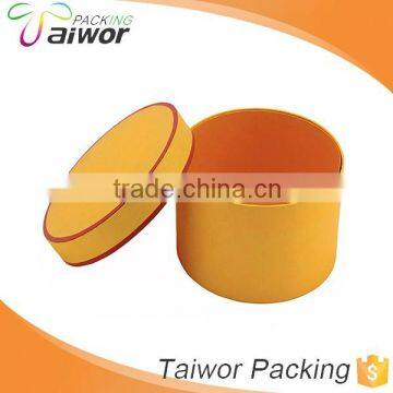 Custom Design Golden Paper Packaging Round Paper Gift Box