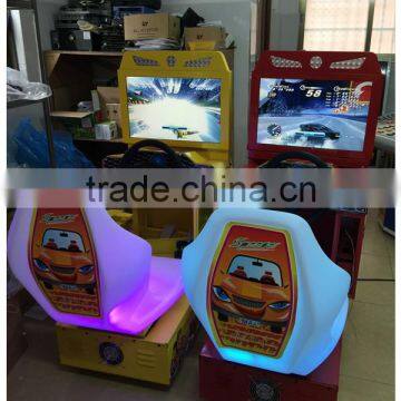 Kids racing game machine riding car simulator