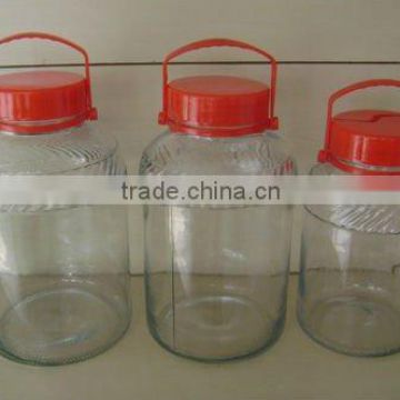 large volume glass plum wine bottle with lids