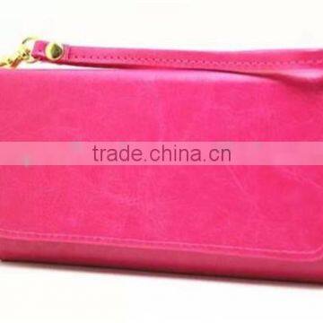 Wrislet Bag Clutch Wallet Case Cover Skin Card Cash Slot Pouch For Lenovo A808 photo-3