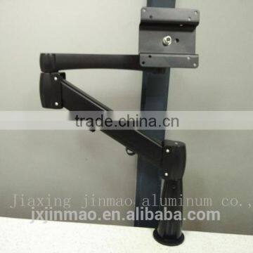 Metal Standard Aluminum Material Flexible Desk Clamp Mount Lcd Table Stand Holder Folding Bracket