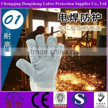 ANSI stand safety antipuncture leather outstanding cut resistance glove