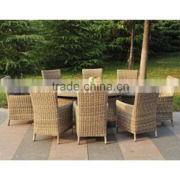 Poly rattan dining set outdoor furniture - Vietnam Synthetic rattan furniture exporter