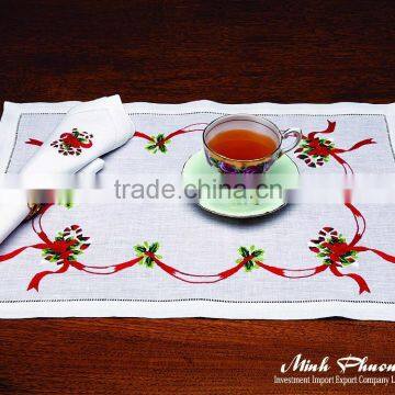 High Quality Napkin/Table Cloth With Embroidery- no 2