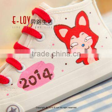 2015 Hot Sales High Quality White Canvas Shoes no Brand