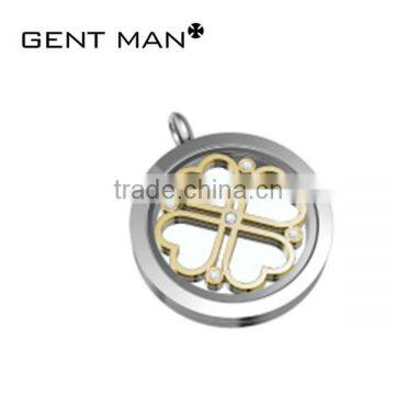 simple gold design circle shaped fashion pendant jewelry with CZ