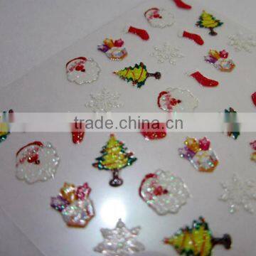 Christmas santa nail art stickers lovely decorative nail art decals nails suppliers