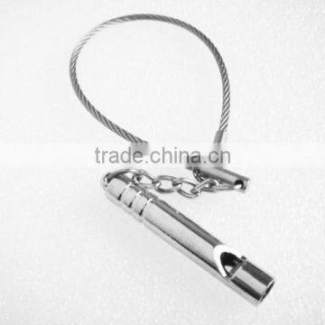 Hiking Survival Aluminum Whistle Key Chain Camping