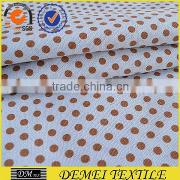 dot fabric 100% cotton printing canvas for sofa pillow