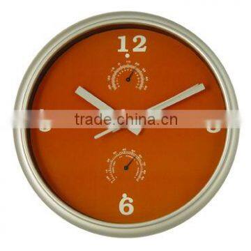 Wall clock-plasticWall with Hygrothermograph