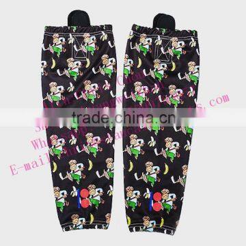 unique Cheap custom china supplier small quantity moq wholesale ice hockey socks