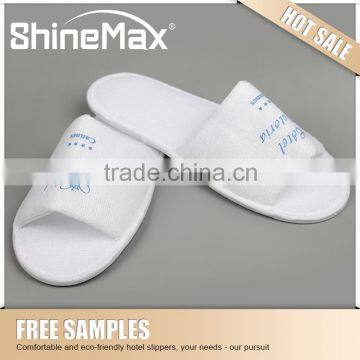 Disposable hotel Plush slippers for guests eva non slip airline slippers