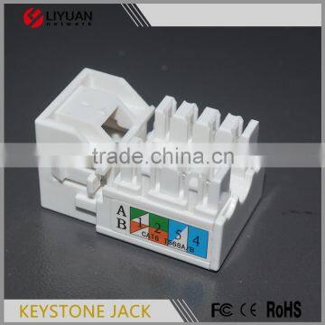 LY-KJ6-52 Support 86 Standard Face Plate Keystone Jack Cat5e Cat6 Connection Jack photo-3