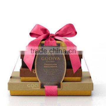 high-end paper craft Godiva chocolate packaging box