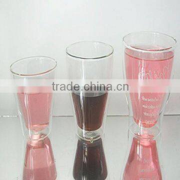 Best selling Duble wall glass cup