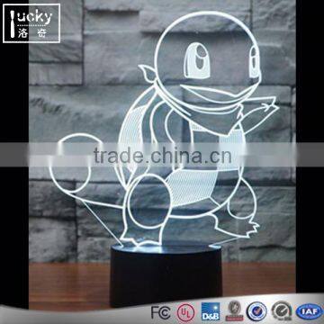 Pokemon Go Kawaii Squirtle 3D LED Night Light With Color Change photo-6