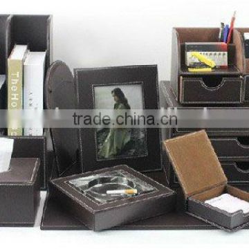 High quality leather goods suit/storage/tissue box/book case