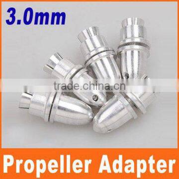 Prop 3.0mm RC Aluminum alloy silver Bullet Propeller Adapter Holder for Brushless Motor Prop RC Plane Accessories Parts