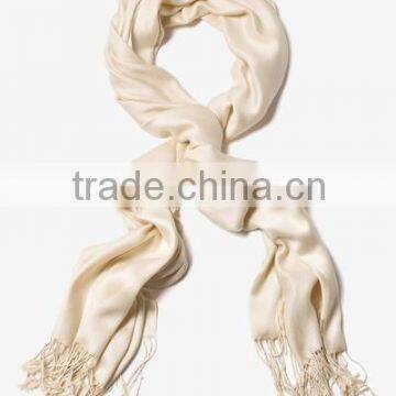 Beige Viscose Pashmina scarf