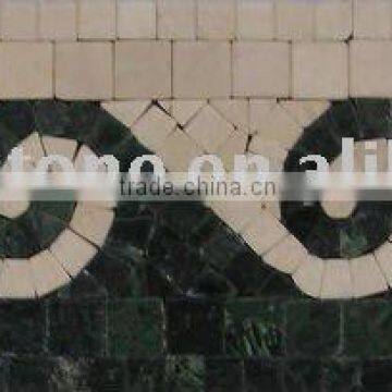 Marble mosaic border