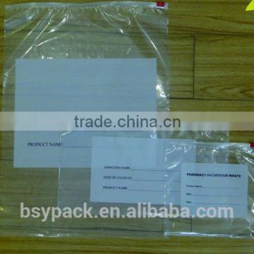 Clear PVC resealable slider zipper bag