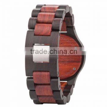 2015 Man Wood Watch Ebony With Red Sandalwood Case And Japan Movement photo-3