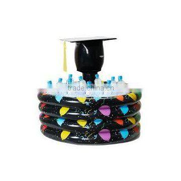 Hot Sale Custom Made Round Pvc Inflatable Ice Cooler, Swimming Pool Floating Drink Tray Cooler photo-5