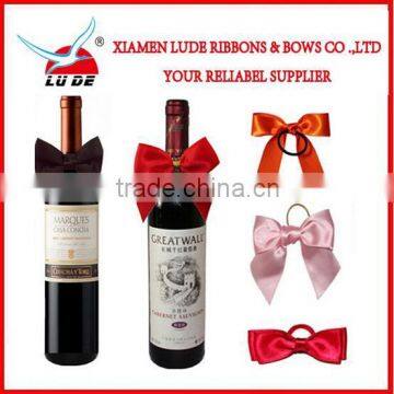 New design Bottle neck bow/wine bottle bow tie/decoration ribbon bow