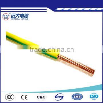 PVC Plastic Coated Copper Stranded Solid Electric Wire Cable 2.5mm 4mm 6mm 10mm