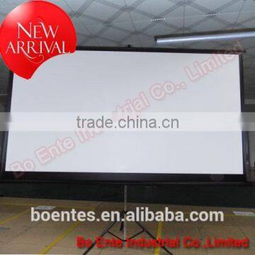 Matte White Floor Stand Tripod Manual Projection Screen With 70~120 Inch Size photo-5