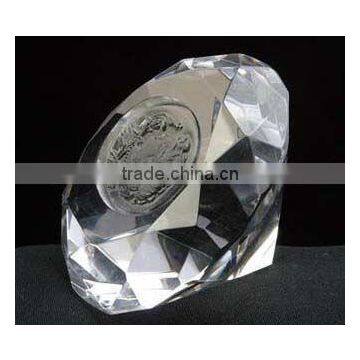 Personalized clear crystal diamond