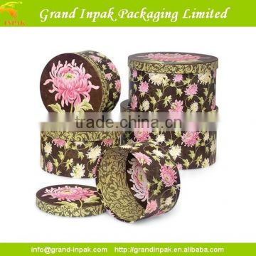 Sweet Round Shape Paper Gift Storage Packaging Box