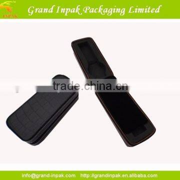 Personalized Single Black Cardboard Leather Watch Gift Box photo-3