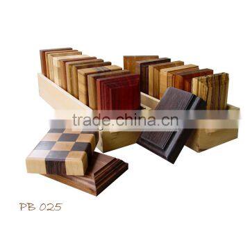 countertop wood display cases/quartz marble stone sample display case PB025